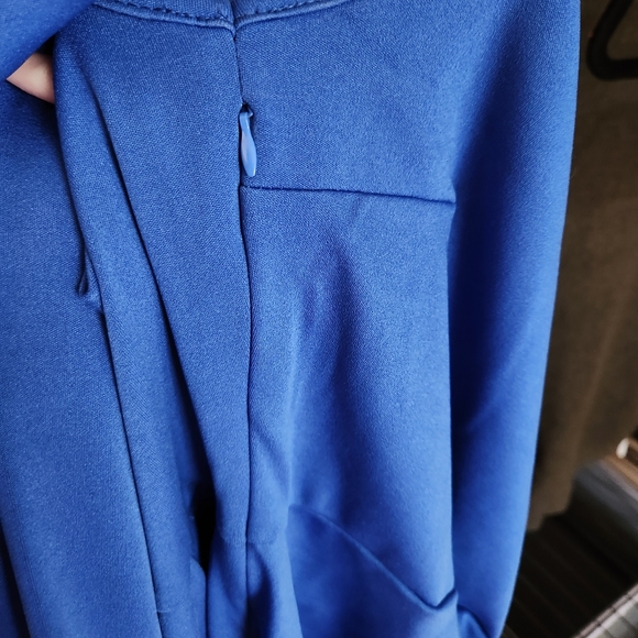 Blue One Shoulder Dress - Picture 6 of 9